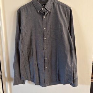 Men's American Eagle Gray Button-Up Shirt